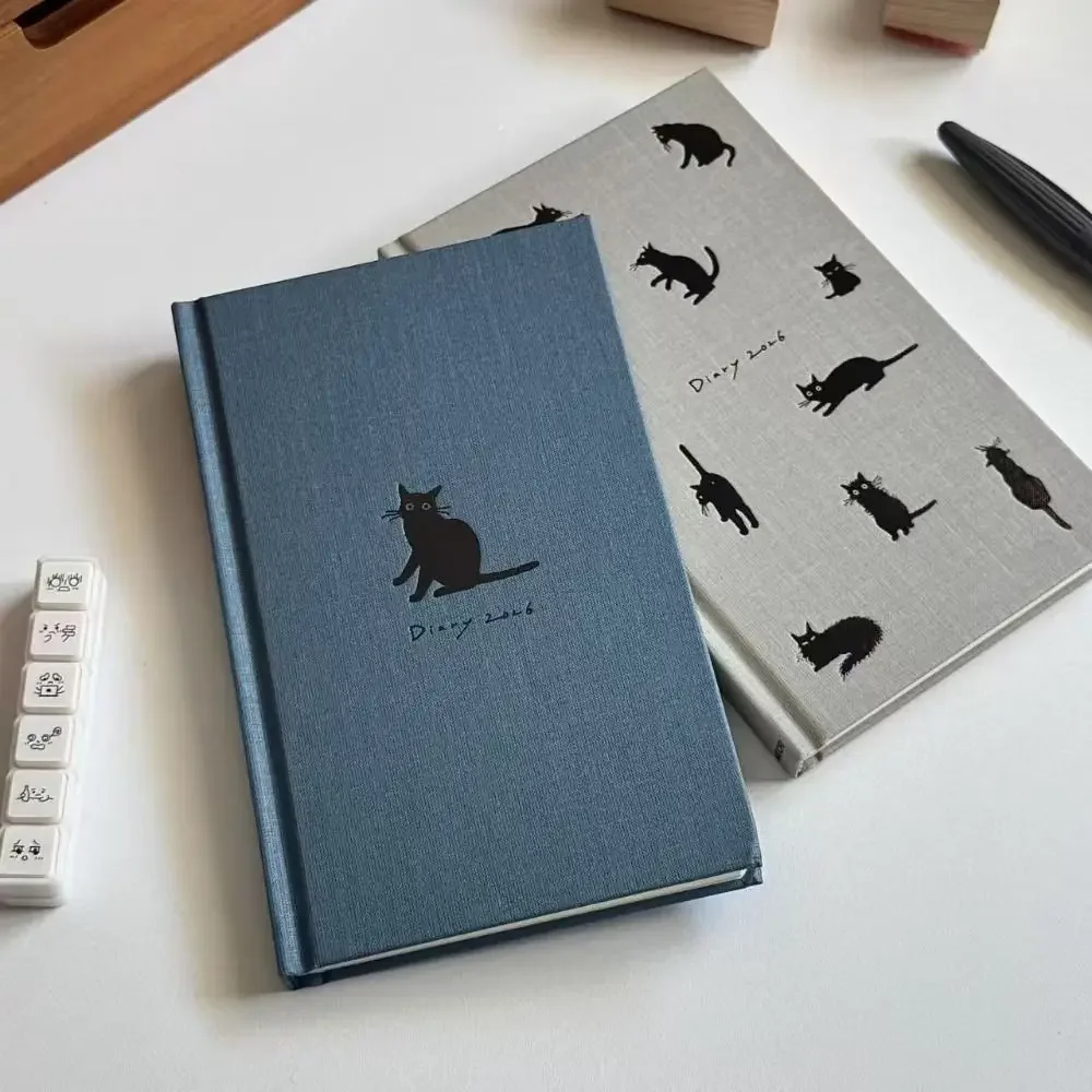 Cute Kitten Illustration B5 Notebook 2026 Schedule Book Hard Shell Daily Planner Notepad To Do List Memo Pad For School Office