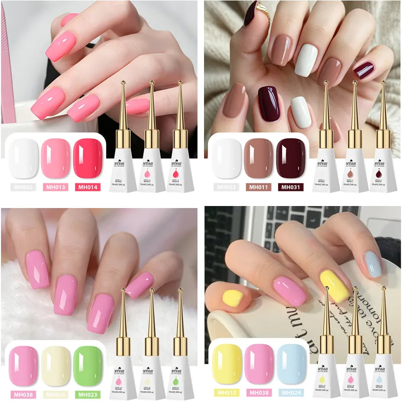3er-Set 10ml Gel-Nagellack HEMA TPO-FREI Sommer Farbenfroher Semi-Permanenter UV-Gel-Lack Nageldekoration Nagelzubehör