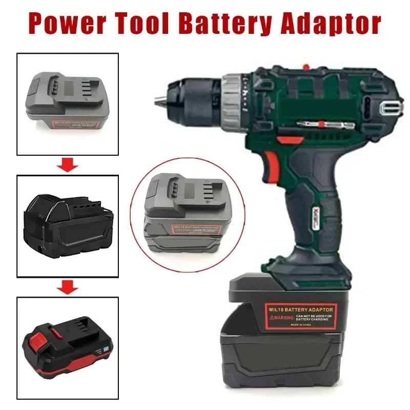 Battery Adapter For Milwaukee 18V Li-Ion Battery to For Parkside PAP20A1 PAP20A3 Batteries For Parkside 20V battery tools Use