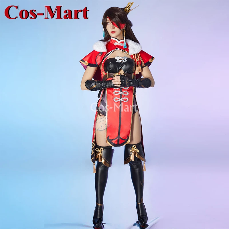 Cos-Mart Hot Game Genshin Impact Beidou Cosplay Costume Sweet Elegant Combat Uniform Activity Party Role Play Clothing S-XL New