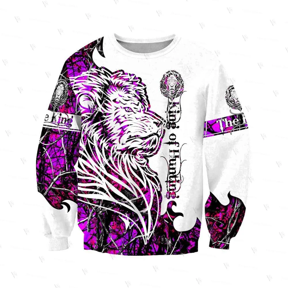 Custom Name Animal King Lion Jesus Cosplay Tattoo Vintage Retro Unisex 3DPrint Harajuku Pullover Funny Casual Jacket Hoodies X5