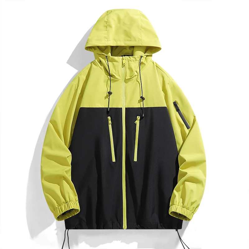 Spring Autumn Men's Hiking Coats Outdoor Men Quick Dry Climbing Waterproof Jacket Men Sports Breathable Windbreaker Hooded Coats