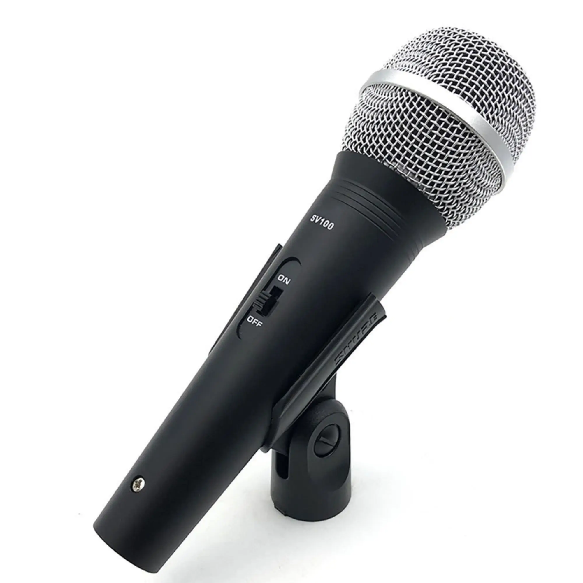 SV100 Multipurpose Cardioid Dynamic Vocal Microphone with On/Off Switch, With XLR Cable, Mic Clip,Handheld mic