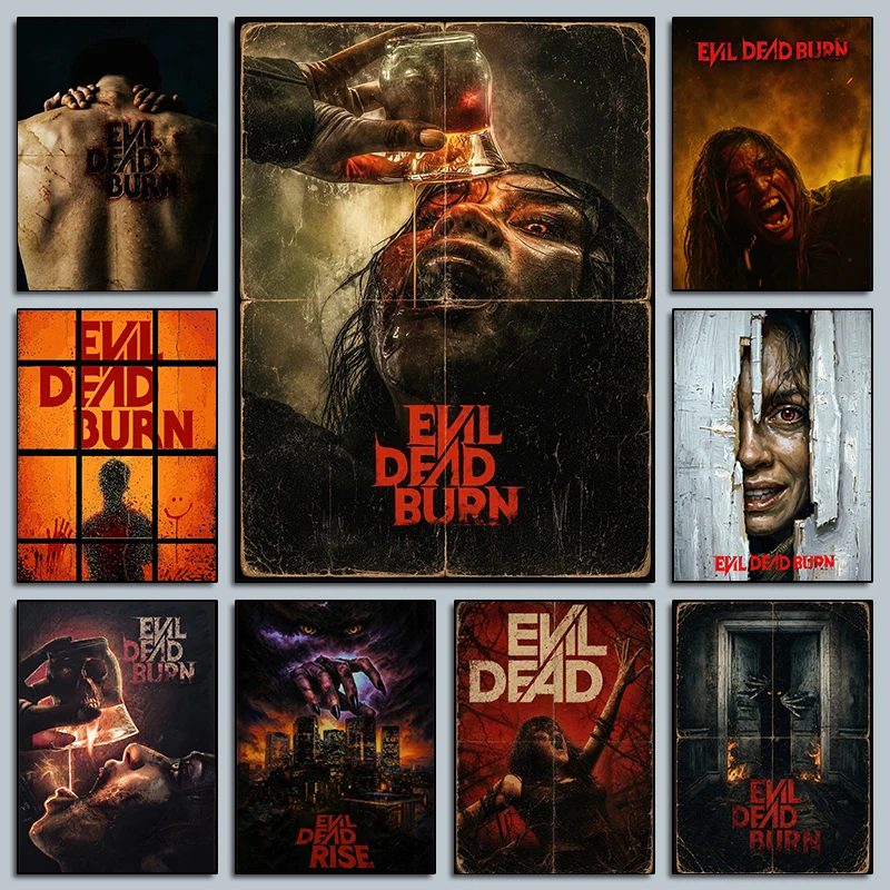Latest 2026 Movies Suspense Terror Evil Dead Burn Posters Cult Horror Prints Canvas Painting Wall Art Pictures Home Room Decor