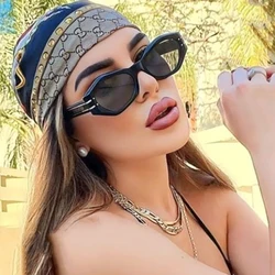 Fashion Brand Cat Eye Women's Sunglasses Luxury Design Small Frame Oval Sun Glasses Shades Female Trendy Eyewear Oculos De Sol