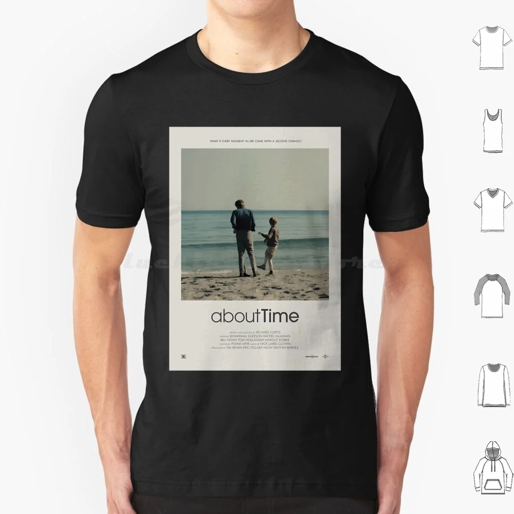 About Time Minimalist Poster T Shirt Big Size 100% Cotton About Time Movie About Time Movie Film Rachel Mcadams Domhnall