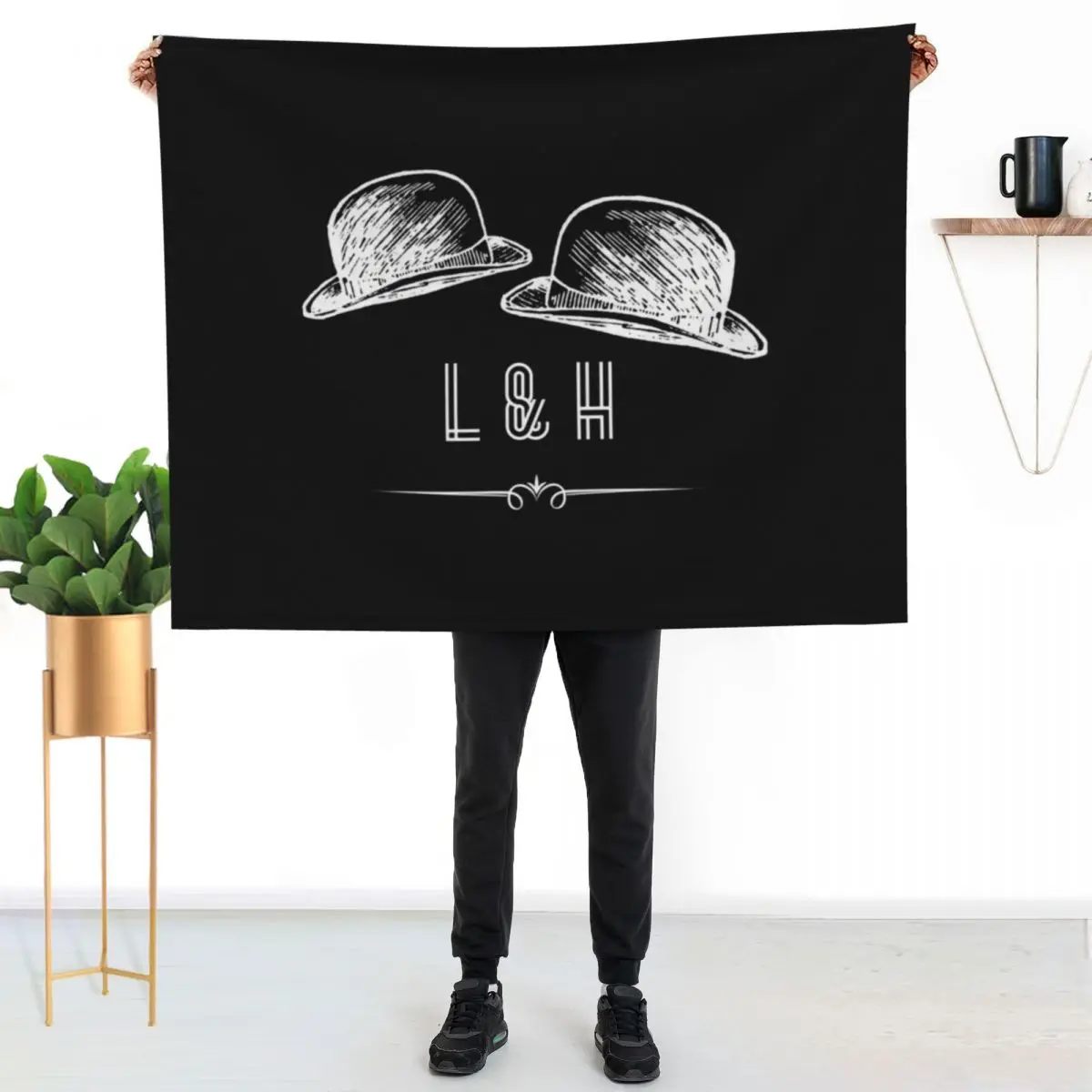 Laurel and Hardy Tribute design Classic Throw Blanket christmas gifts Thermal Custom Sofa for sofa warm winter Blankets
