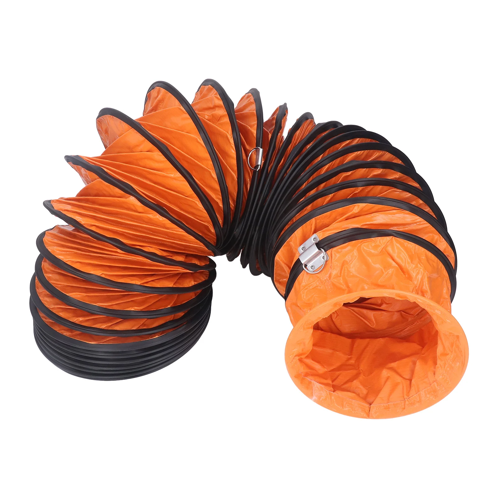 Building Supplies Exhaust Fan Hosing Duct Hosing PVC Flexible for Exhaust Fan Heavy Duty 8in with S Shaped Hook Steel Bracket