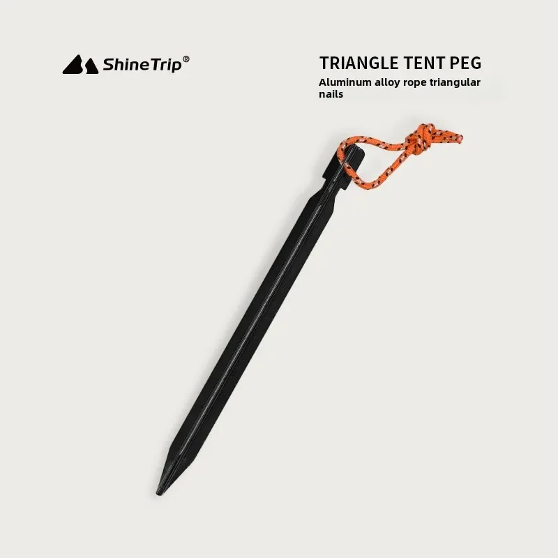 Shine Trip Newest 10Pcs/lot 18cm Aluminum Alloy Tent Takes Pegs Heavy Duty Travel Outdoor Camping Accessories Nails Ground Peg