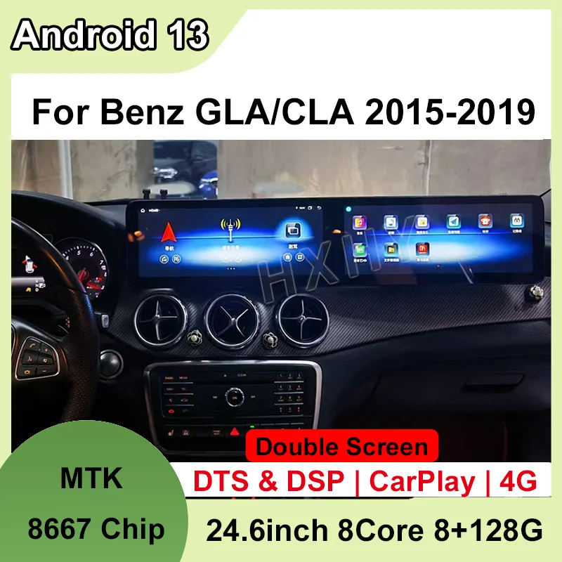 

Double Interactive Android 13 8+128G Auto Carplay For Benz CLA GLA 2015-2019 Car Dvd Radio Player Navigation Multimedia Stereo