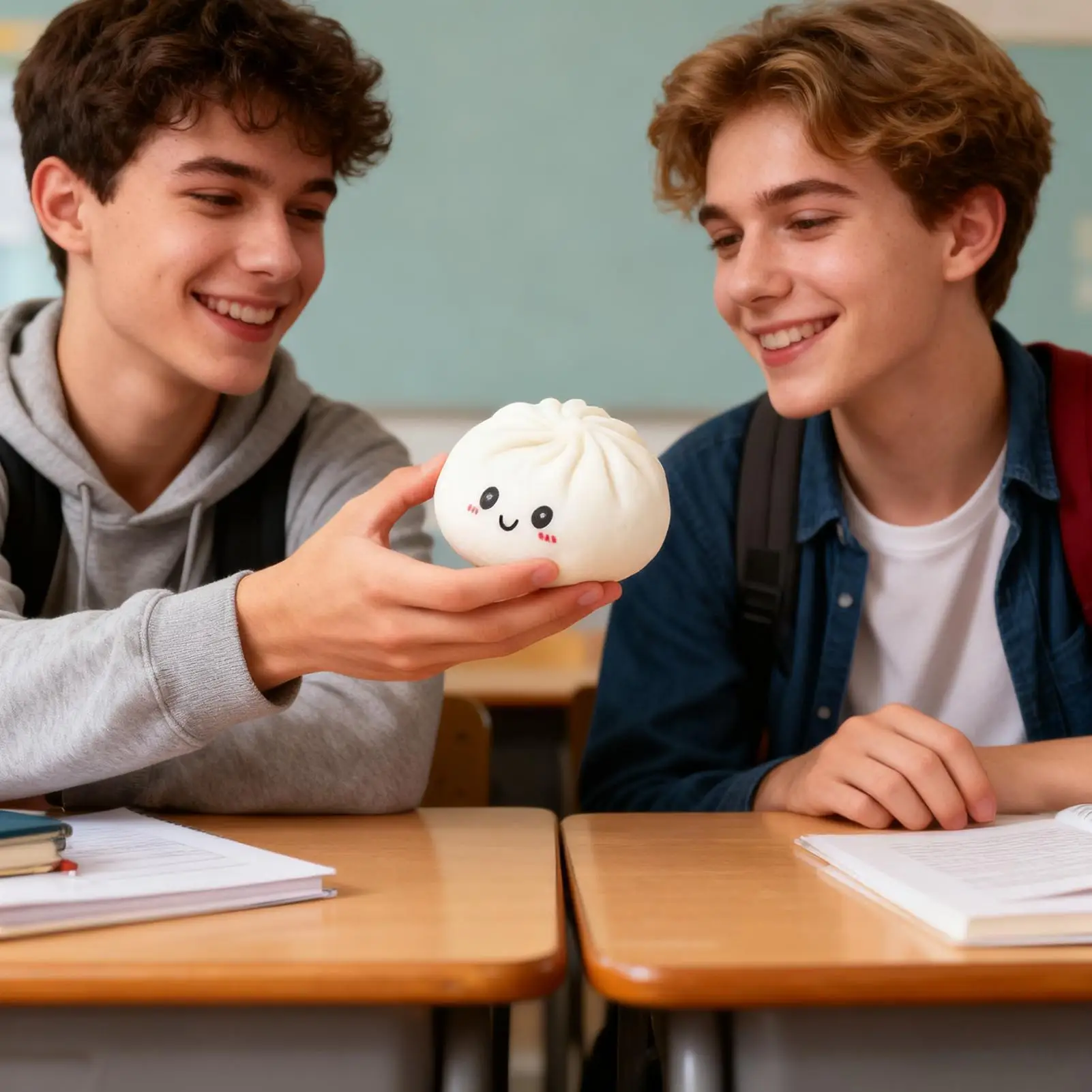 감각 완화 장난감 재미있는 부드러운 현실감 있는 찐빵 모양 스퀴즈 피젯 토이 소년 소녀 어린이 청소년 성인 학생용