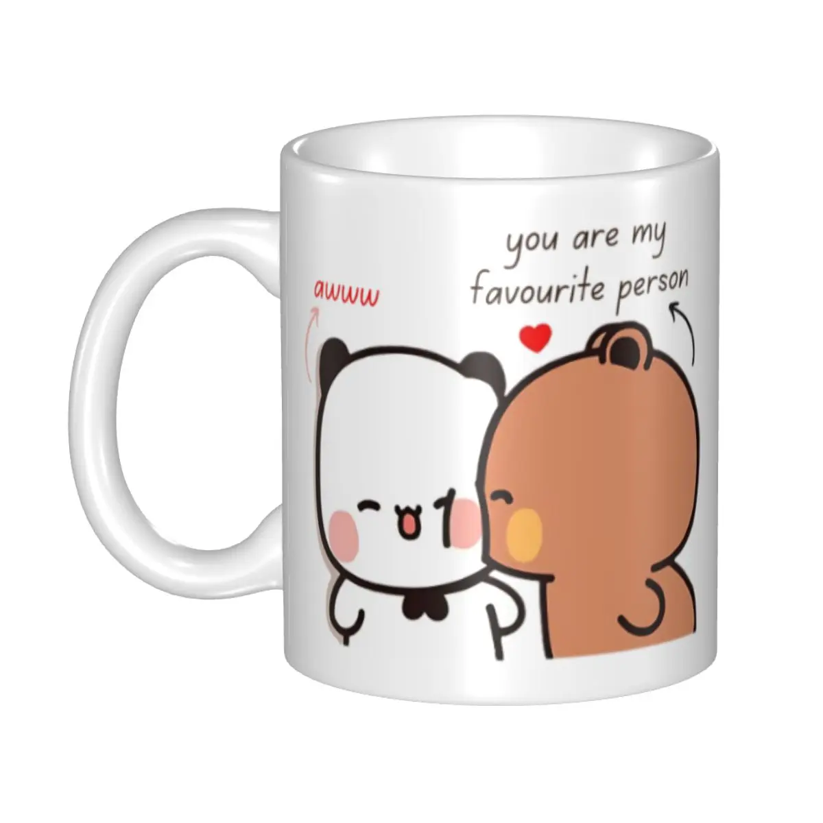Personalized You Are The Only One I Want By My Side BuBu DuDu Mugs DIY Peach And Goma Ceramic Milk Tea Coffee Cups