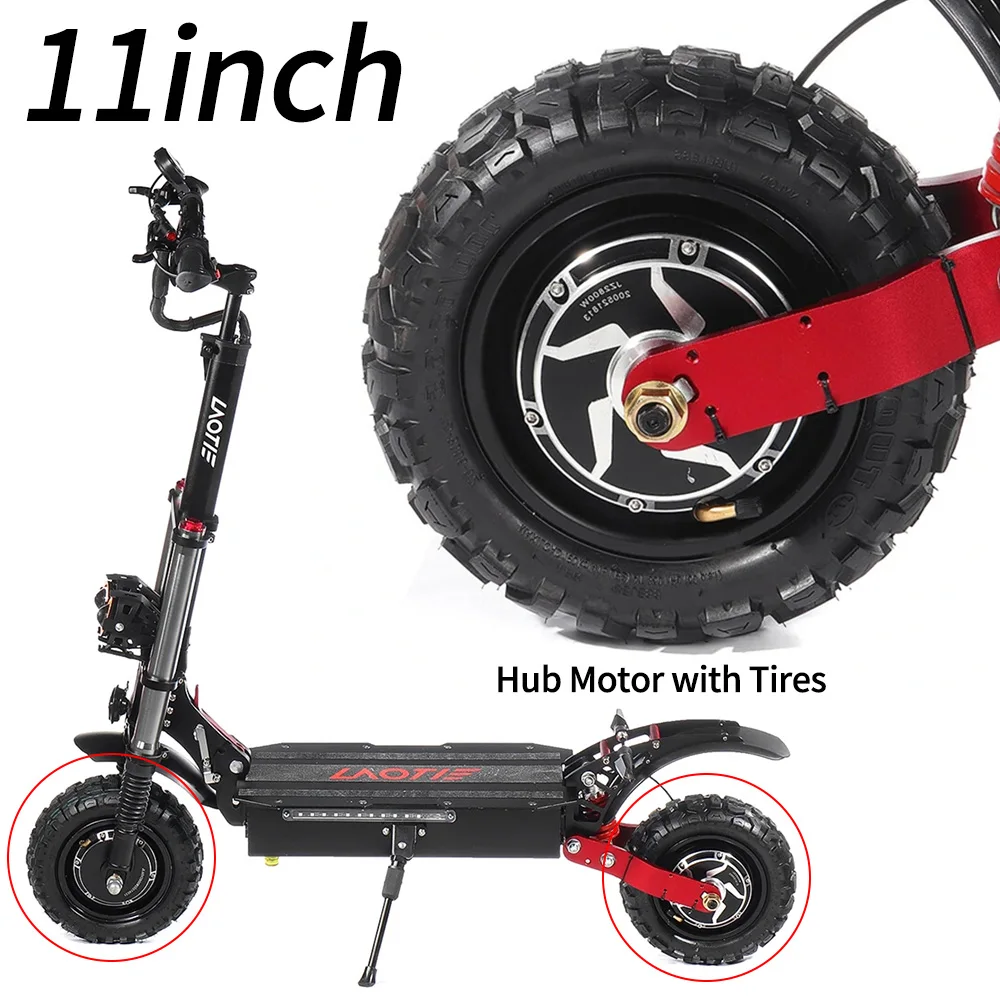 For LAOTIE TI30 60V 38.4Ah 2800W 11 inch Electric Scooter Hub MotorRear Drive Brushless Motor with Vacuum Off-Road Tires