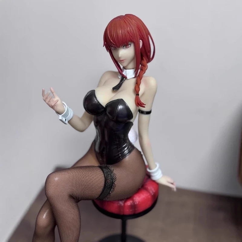 عالية الجودة بالمنشار رجل ماكيما تمثال أنيمي فتاة جميلة منضدية زخرفة لعبة مجسمة لمحبي