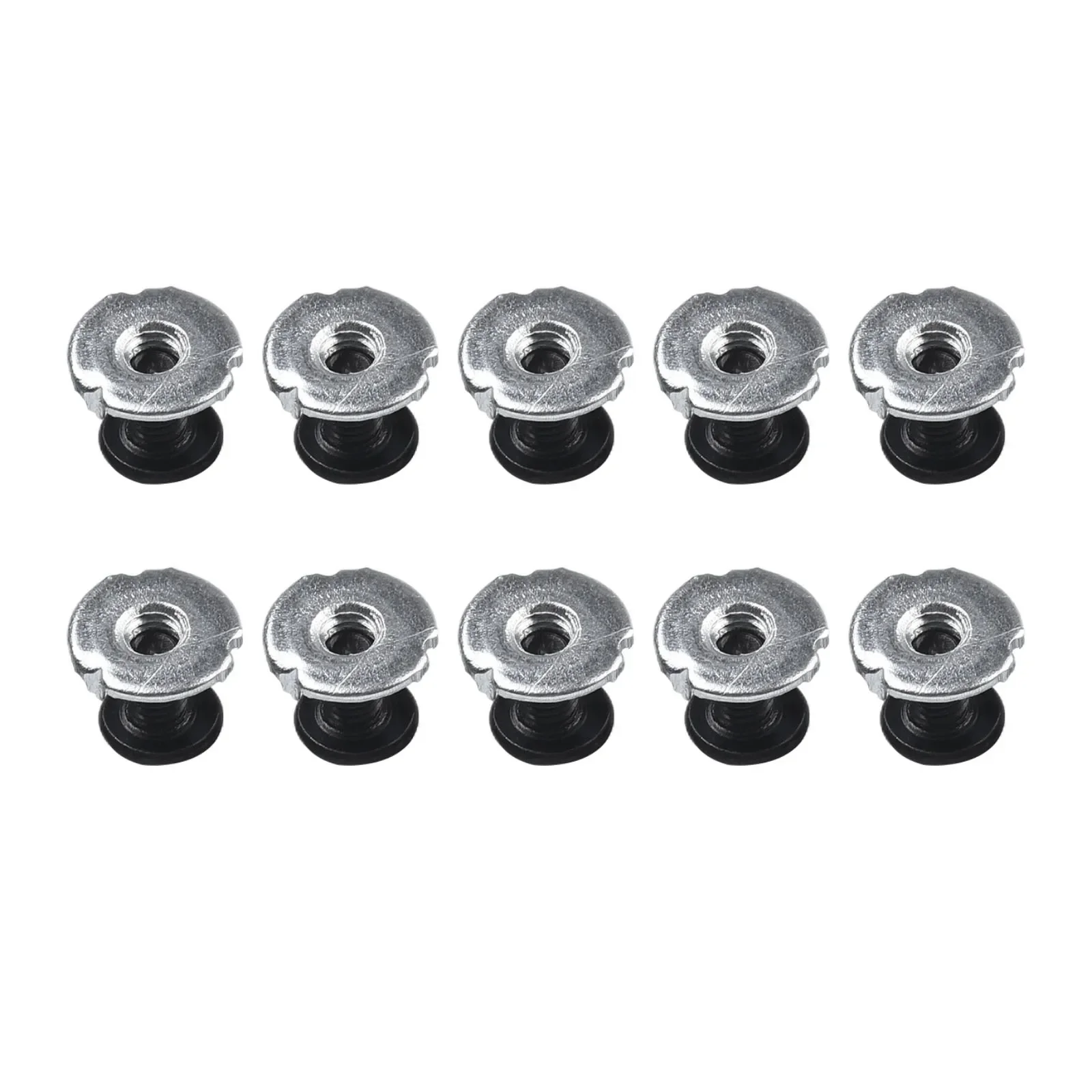 10 pares de tornillos de montaje de reparación de repuesto para patines en línea, pieza de perno de tuerca, accesorios de reparación de tornillos