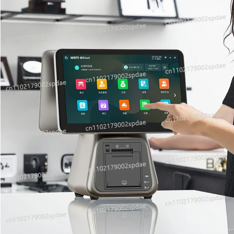 Slim Touch Screen All In One Cash Register Core I5 Processor Commercial POS Terminal For Retail Store