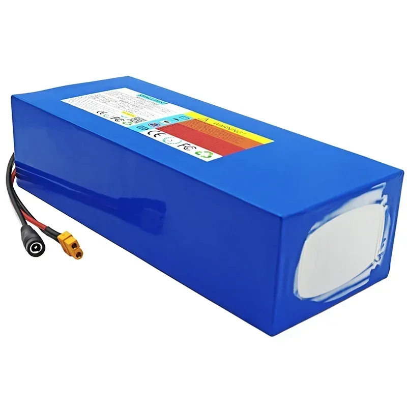 36V 25ah 21700 10S5p lithium battery pack, built-in BMS 0-1000W motor high-power rechargeable battery+2A 3A 5A charger