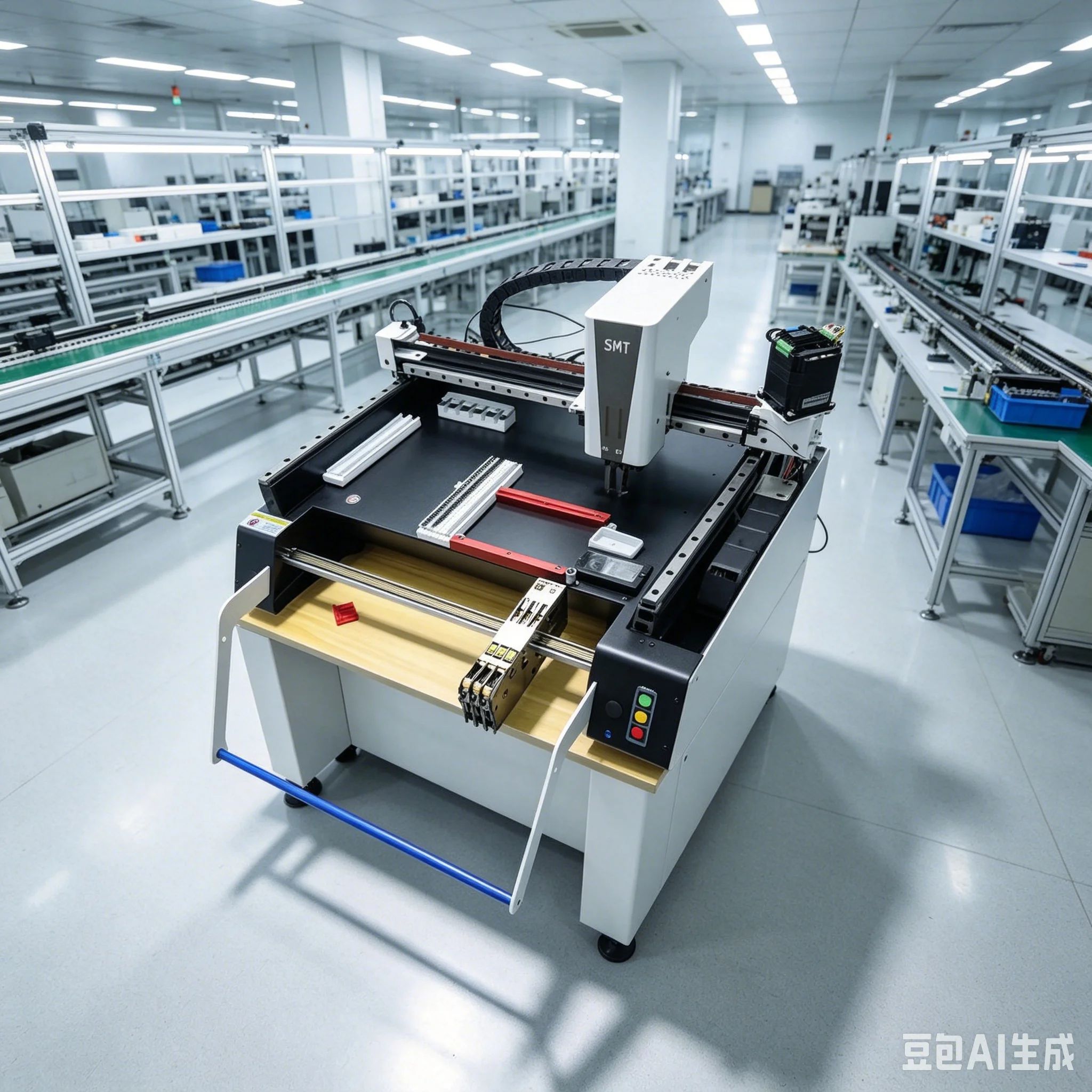 LY US Local Delivery Automatic Pick and Place Machine Desktop Mini SMT Placement Machine Chip Mounter for SMD Soldering Station LED SMD Dual Heads Nozzles