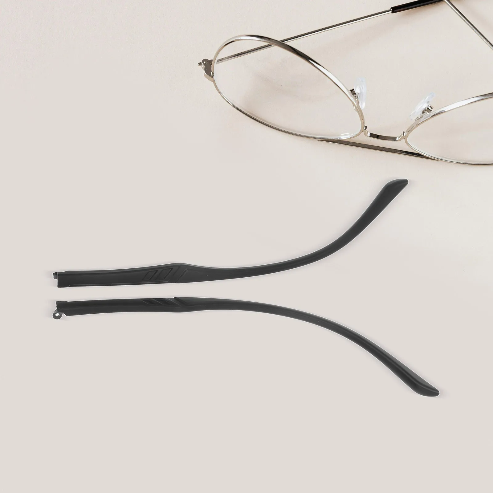 

1 Pair Eyeglass Replacement Arms Durable TR90 Universal Fit Lightweight Comfortable Glasses Repair Temple Leg Bracket Frame