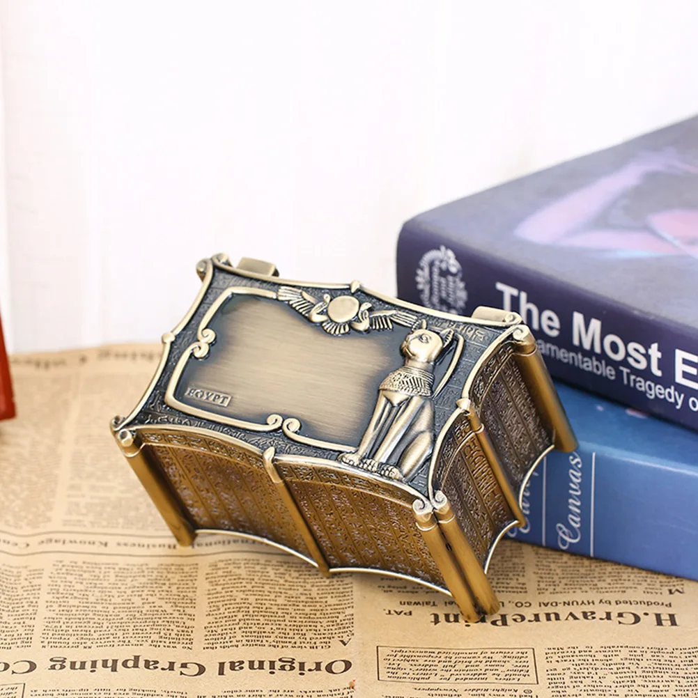 

Vintage Jewelry Box European Style Zinc Alloy Rustproof Storage Organizer For Rings Necklaces Bracelets Gift Packing Container
