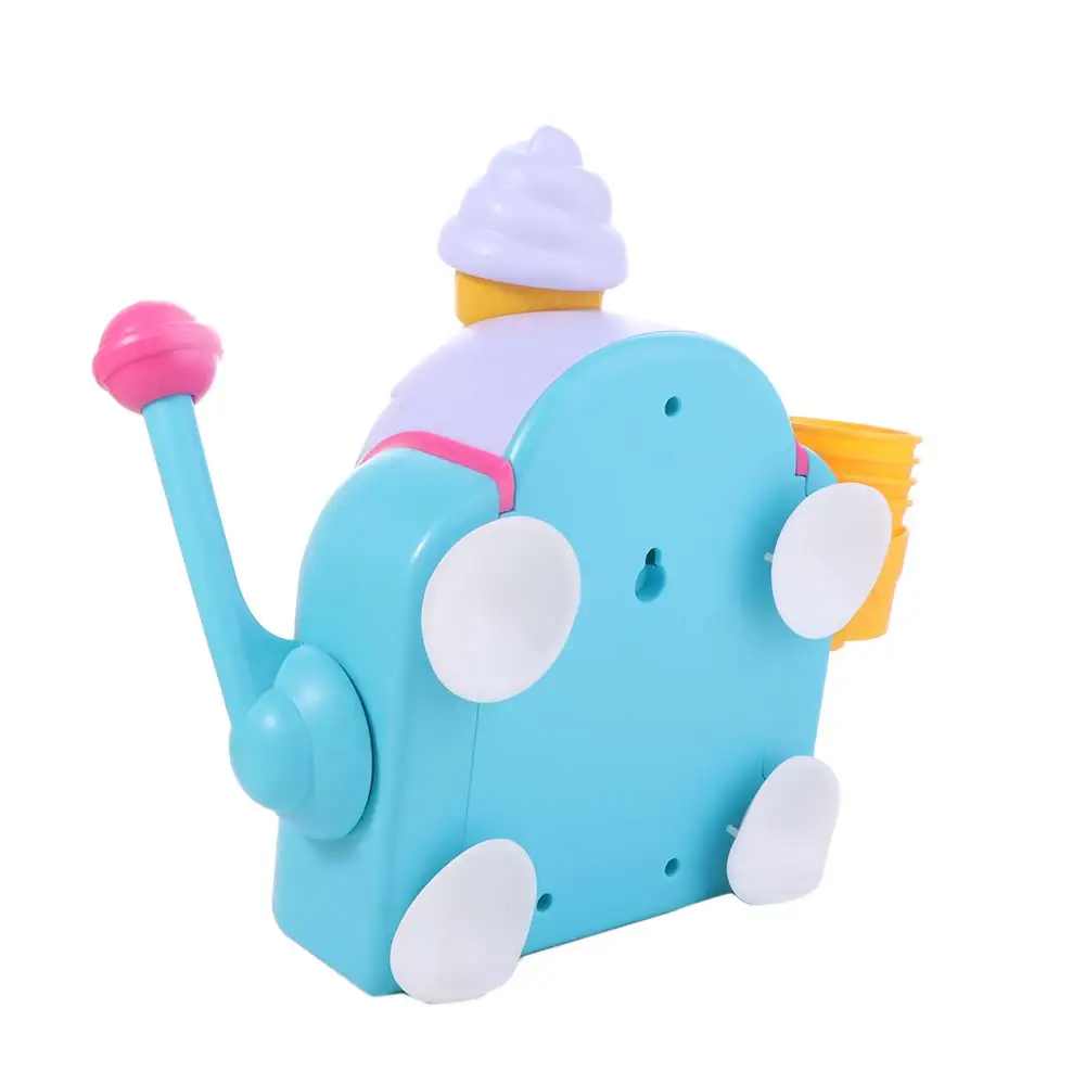 강력한 흡입 아이스크림 버블 메이커 시뮬레이션 놀이 물 아이스크림 거품 기계 섬세한 상호 작용 아이 장난감 목욕