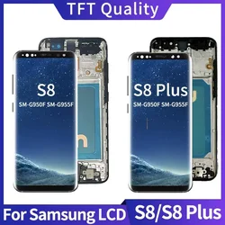 TFT Quality For Samsung S8 G950 Lcd Display Digital Touch Screen with Frame Assembly For Samsung S8+ S8 Plus G955 Display