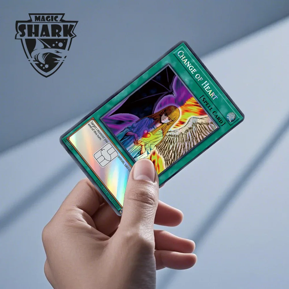 Magic Shark Blue Eyes Dragon Yo-gi-oh Game Shinny Laser Holographic Debit Credit Card Sticker Film Skin Front Cover – Detail 17