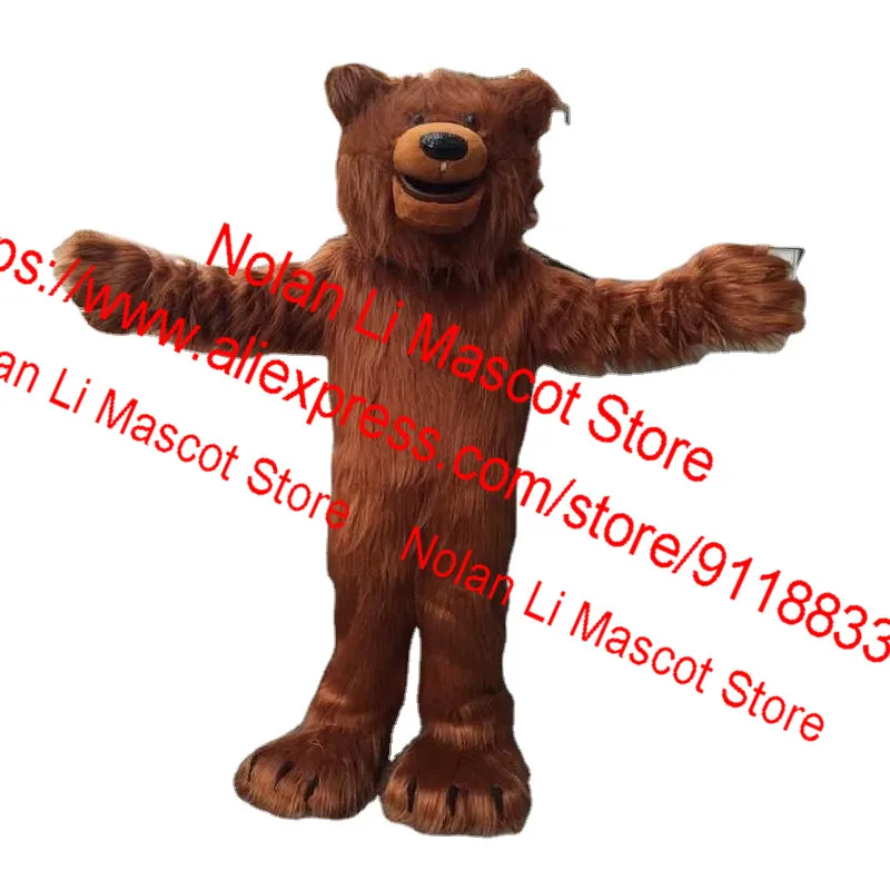 High uality Brown Bear Mascot Costume Cartoon Anime Cosplay Movie Props Birthday Party Show Stage Promotion Halloween Gift 423