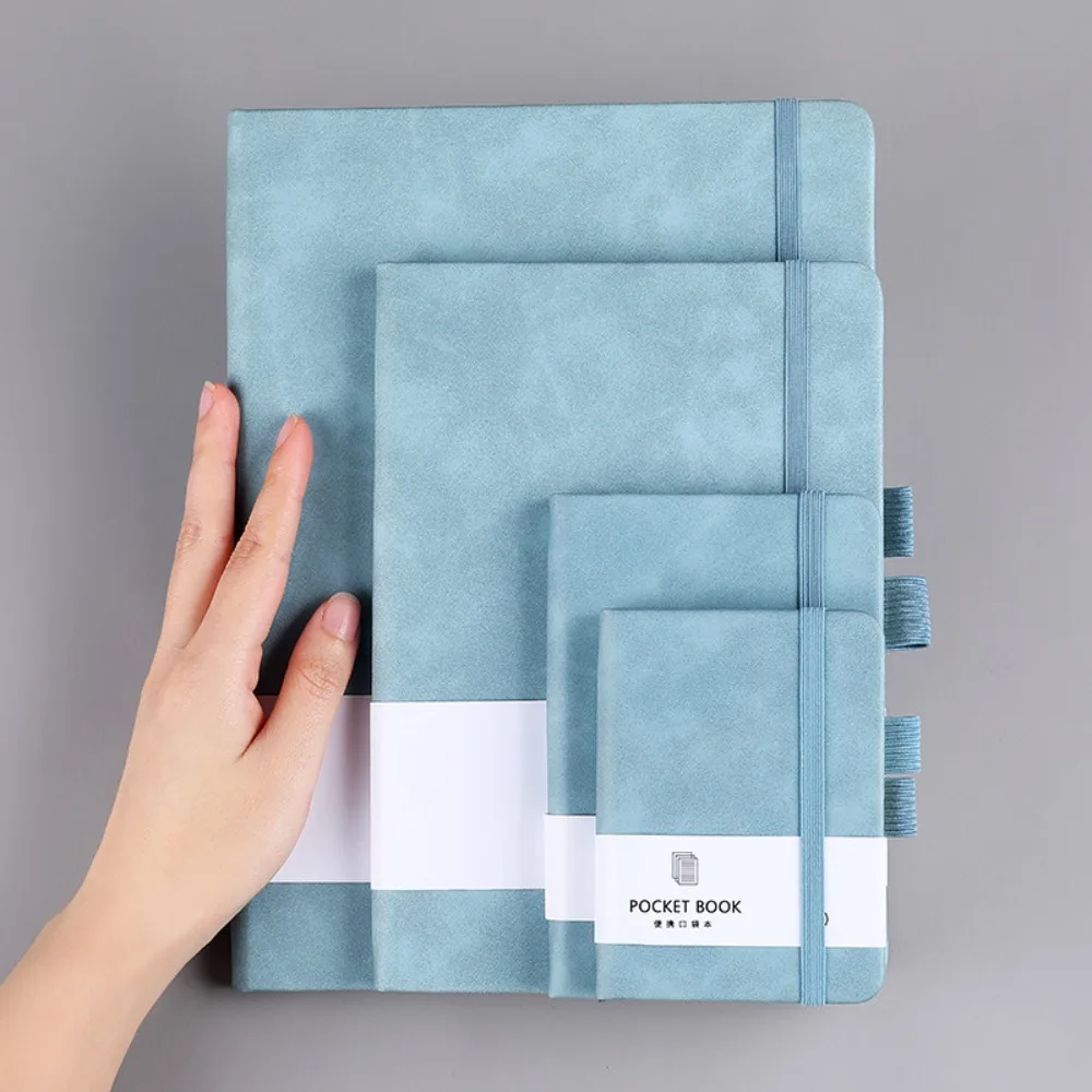 

A6/A7 A6/A7 Pocket Notepad Portable with Elastic Band Portable Mini Notebook Thickening 5 Colors Agenda Organizer