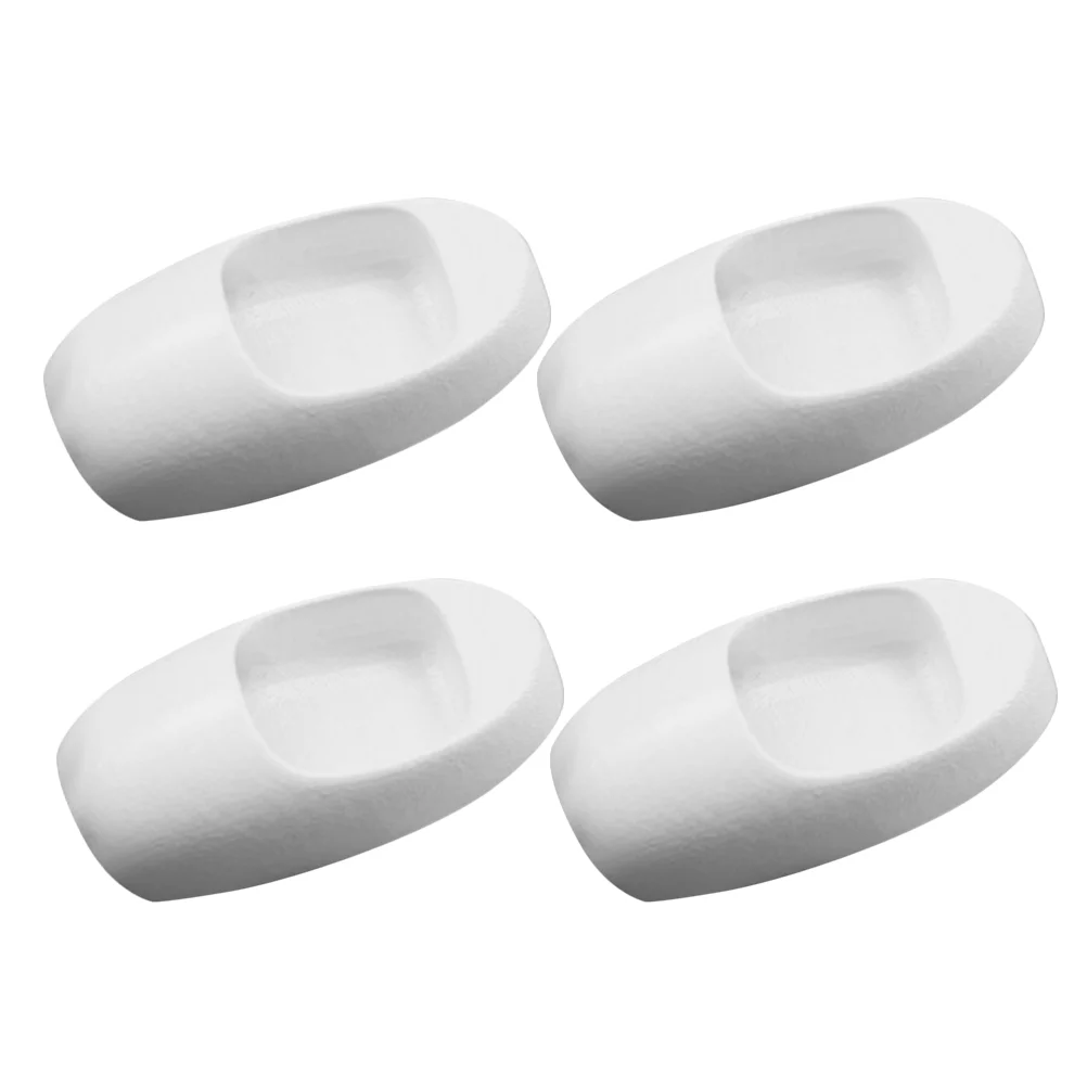 

4 Pcs Miniature Public Toilet Handcrafted PP Materials Realistic Landscape Bathroom Scene Accessories Dollhouse Mini