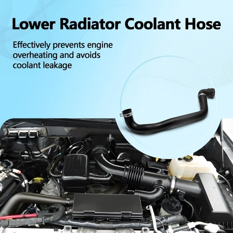 

37JE Radiator Lower Hose Replacement with Curved Black Hose Body Form for Navigator