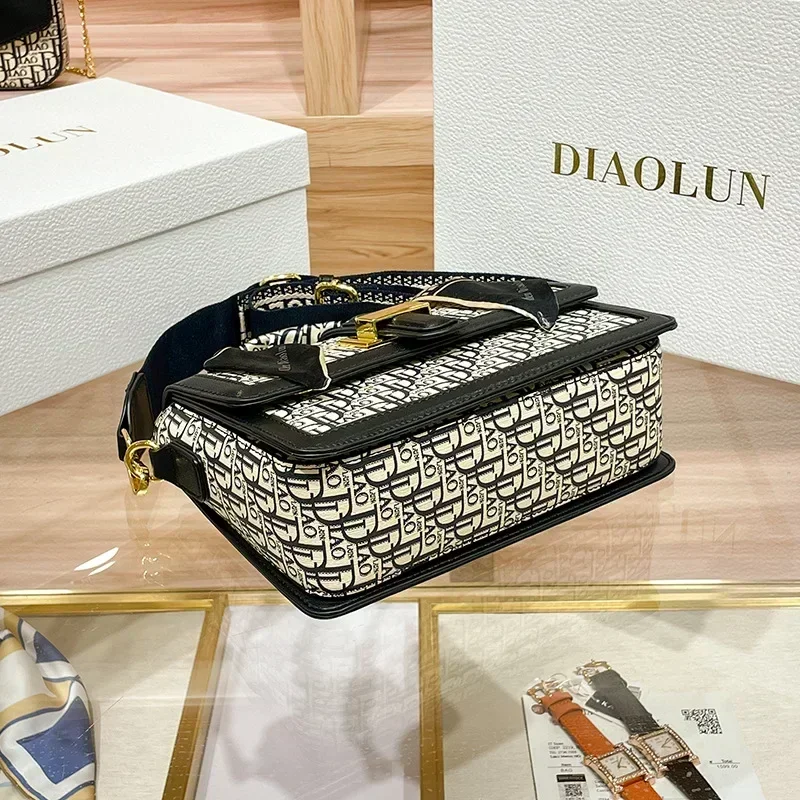 Famous Designer Luxury Brand Shoulder Messenger Bags High Quality Embroidery Small Square Bags Women Purse And Handbags Sac