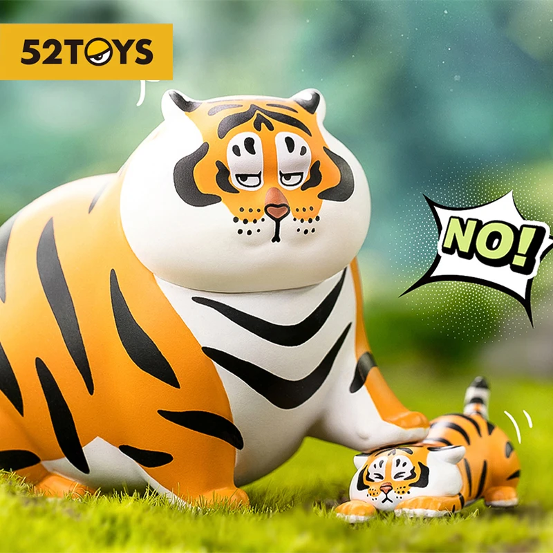 Original I Am Not Fat Tiger Panghu with Baby 2 Series Blind Box Anime Figure Doll Trendy Play Toys Kawaii Model Birthday Gift