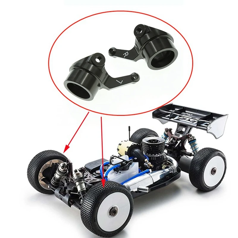 2 Stuks Metalen Stuur Cup Fusee IF221 Voor Kyosho MP10 MP10T MP9 Rc Auto Upgrade Onderdelen Accessoires