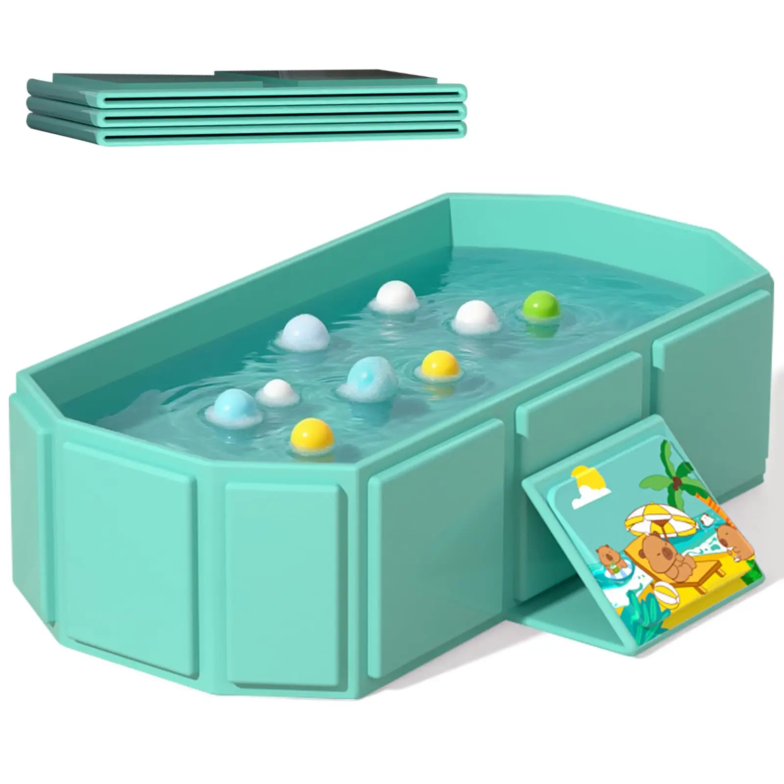 

Портативная складная детская ванночка, складывается для хранения без необходимости сборки, подходит для новорожденных и малышей, ванночка для путешествий на природе.