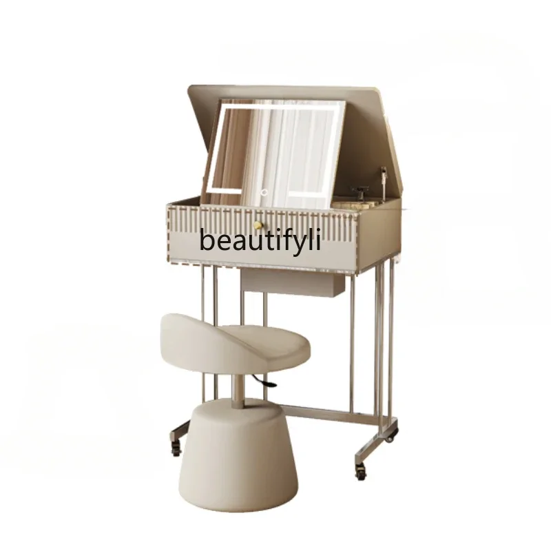 Flip Dressoir Bureau Geïntegreerde slaapkamer Verplaatsbare kleine multifunctionele make-uptafel