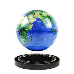 Magnetic levitation globe 3D stereoscopic luminous rotation night light black technology desktop decoration gift birthday gift