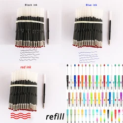 200-1000pcs Pink Purple Beaded Ballpoint Pen Ink Refills Ball Pens Refill Ink Rods for Writing School Office Stationery Core
