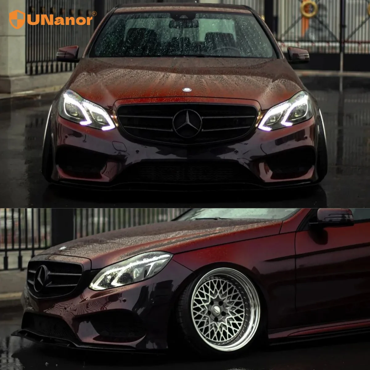 PET/PVC Stickers 60x59  Gloss Premium Galaxy Black Red Hot Selling Bubble Free Body Logo Custom Packaging Options Vinyl Wrap