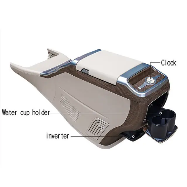 V-Class Vito V250 V260 Leather Central Car Console Storage Box with Modified Armrest Cup Holder Front Position Armrest Box