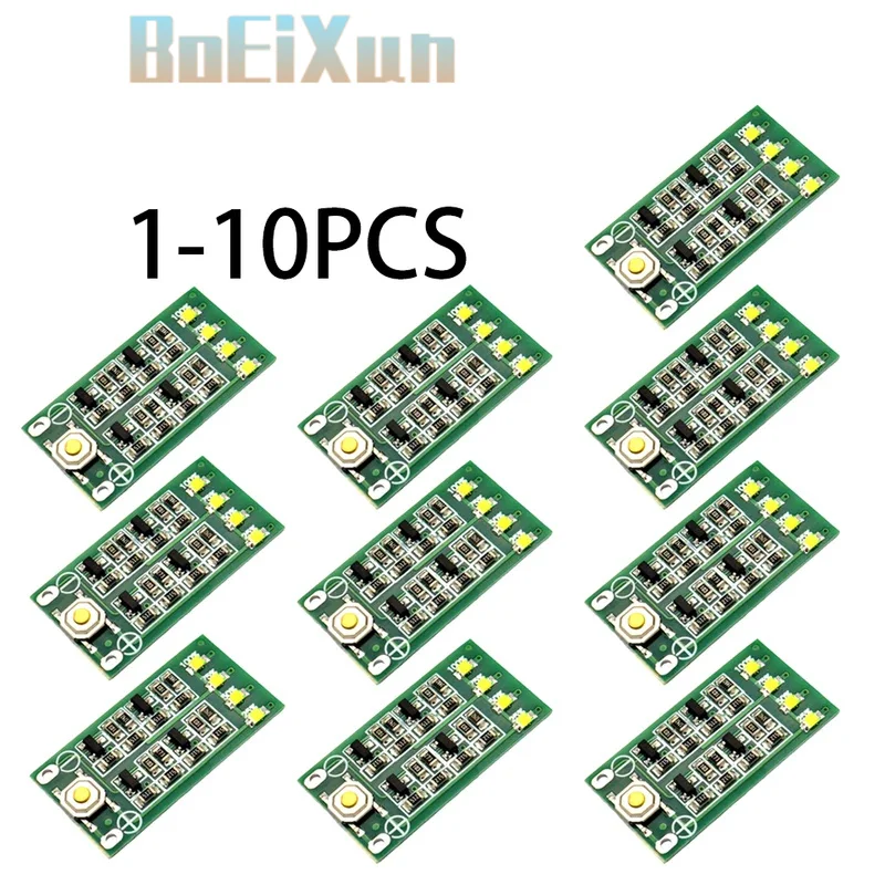 1-10pcs 3S 11.1V 12V 12.6V Lithium Battery Capacity Indicator Module Lipo Li-ion Power Level Display Board 3 strings 9-26V