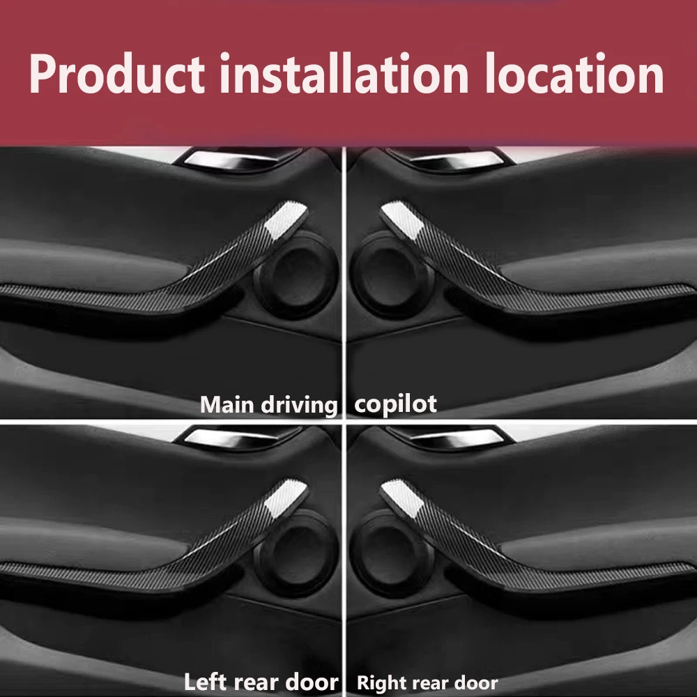 4pcs For Bmw X1 E84 2010 2011 2012 2013 2014 2015 2016 Inner Door Pull Handle Trim Cover Car-styling