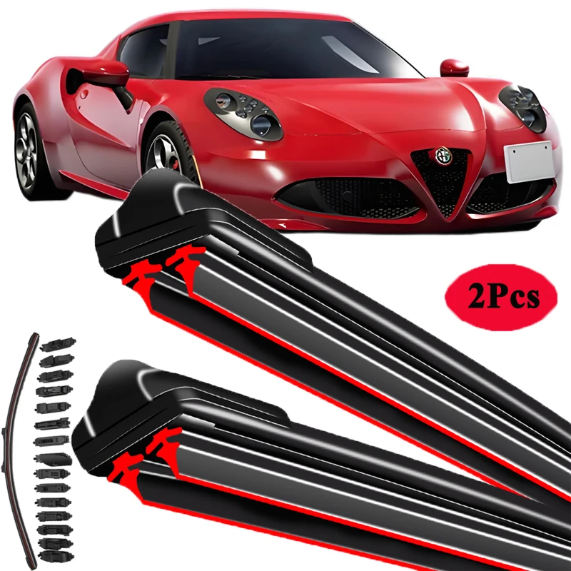 

For Alfa Romeo 4C 960 961 Spider Coupe Convertible 2013-2020 Car Windshield Wiper Blade Front Windscreen Brushes Washer Cleaning