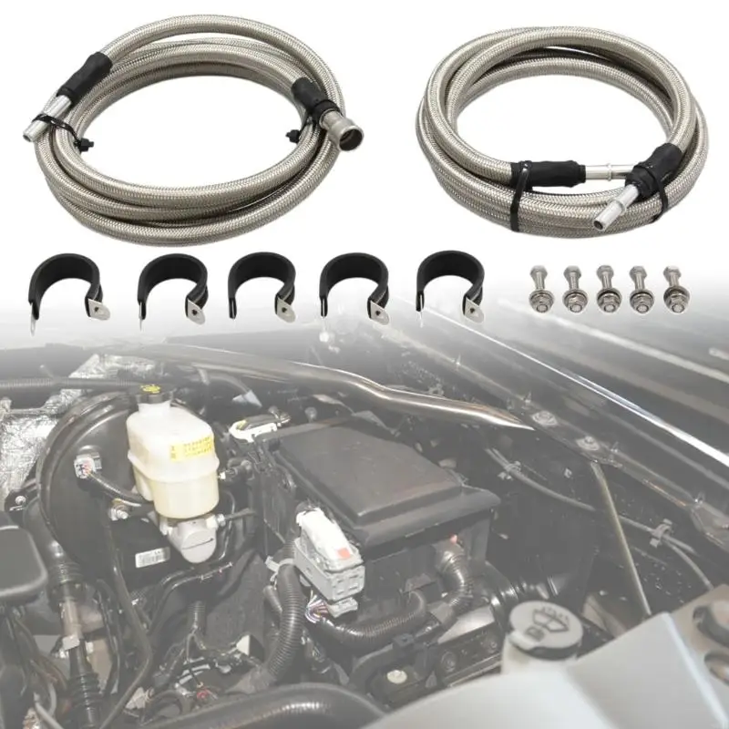M76E-Kraftstoffleitungs-Ersatzset für den Full-Size-Pickup-Service 2004–2010, 2 Schlauchbaugruppen mit Montageteilen und – Detail 4