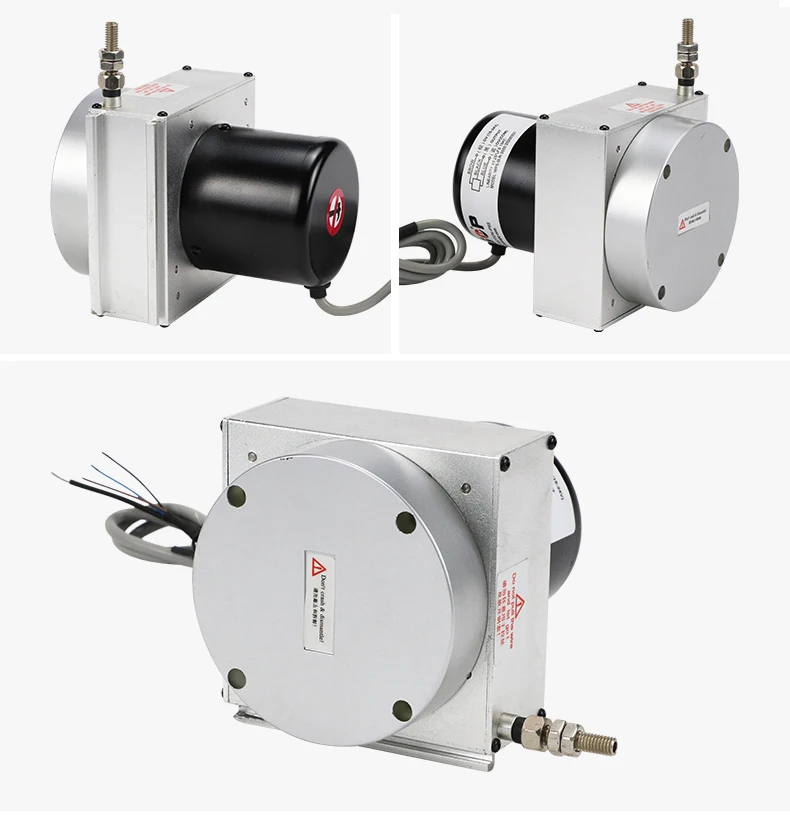 WPS-M 2500mm-6000mm Sensor de desplazamiento de cable de tracción potenciómetro de cuerda codificador de posición convertidor de transductor lineal