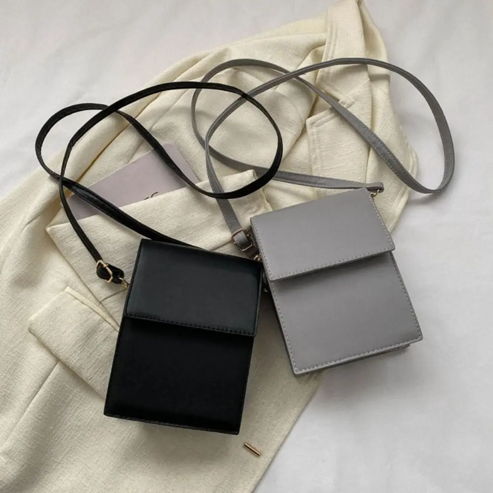 

Fashion PU Leather Small Shoulder Bag Portable Simple Crossbody Tote Bag Large Capacity Purse Mini Phone Bag Outdoor
