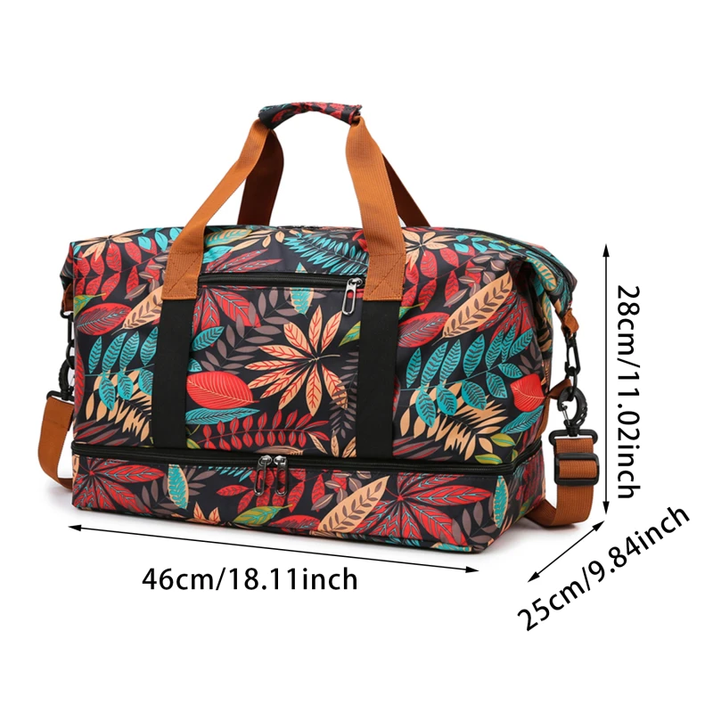 Bolsa portátil de ginástica de viagem para homens e mulheres, mochila expansível, bolsa crossbody de ombro, fitness, ao ar livre