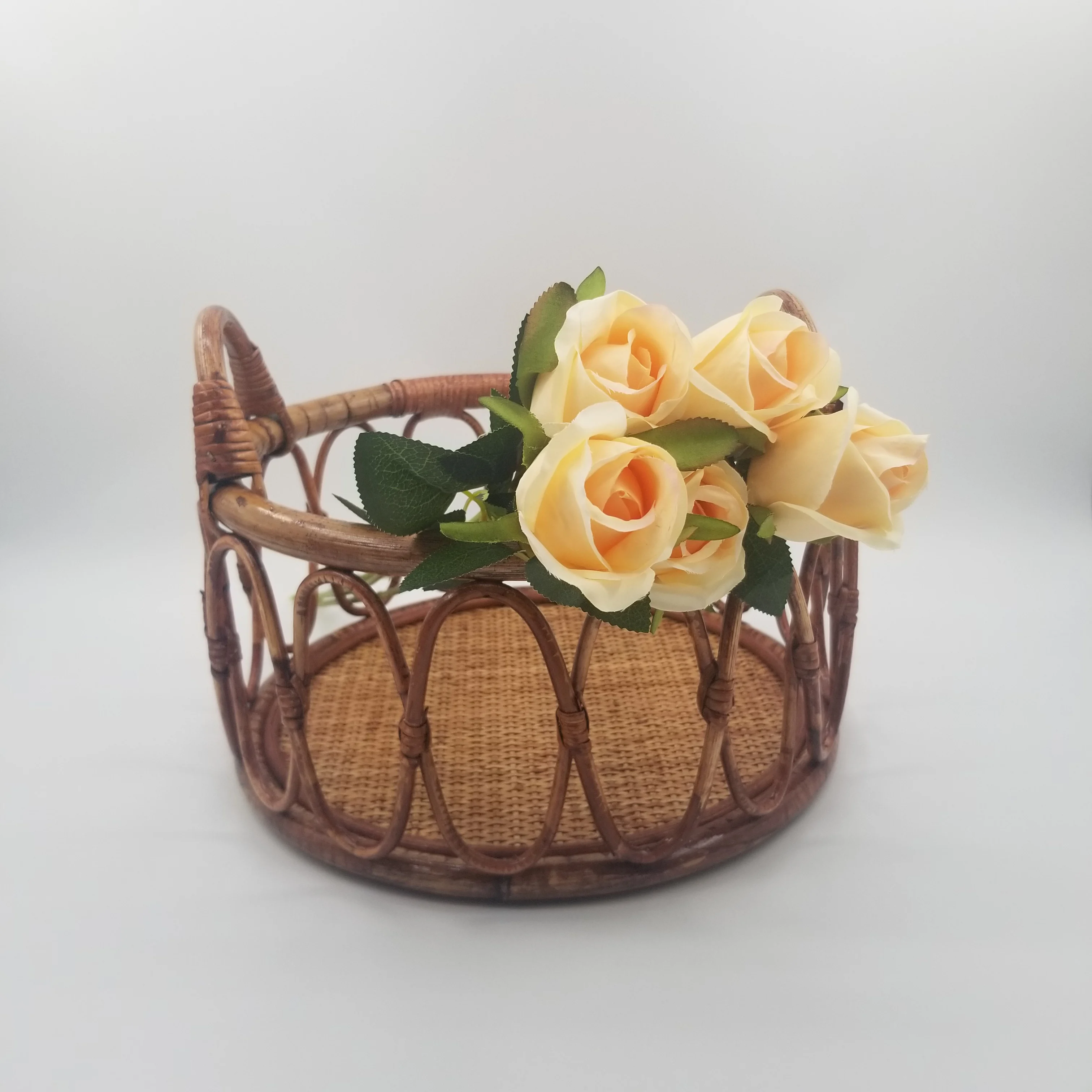 Newborn Photography Props Baby Basket AdjustableBabies Milestone Photo Accessori for Studio Photo Shoot Props Basket