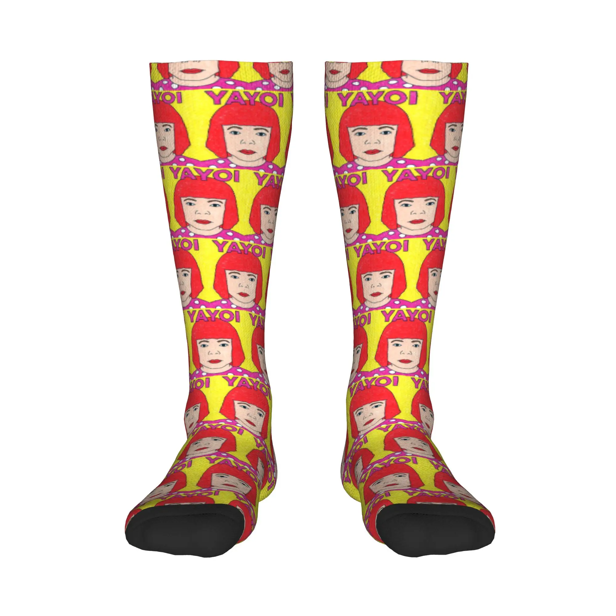 

All Seasons Crew Stockings Yayoi Kusama Abstract Painting Socks Harajuku Fashion Hip Hop Long Socks Accessories for Men Women
