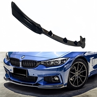 ABS Gloss Black Front Bumper Lip Splitter For BMW 4 Series F32 F33 F36 420i 420d 425d 435i 440i M Sport 2013-2020 Bodykit Tuning